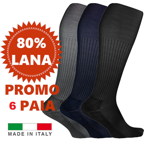 Calze uomo gamba lunga lana - uomo, in