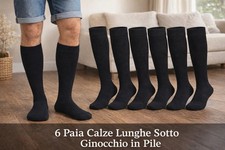 6 Paia Calze PILE Uomo