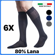 6 Paia Calze Lunghe Uomo